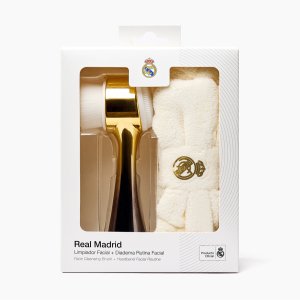 Real Madrid Set : , Facial Cleansing Brush + , Hair Band, White For Women 4