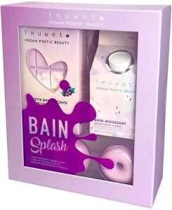 Baija Set Inuwet: Cotton Candy, Cleansing, Shower Mousse, 230 ml + Blueberry, Bath Bomb, 200 g + Donut, Bath Bomb, 2 pcs, 30 g For Girls 2