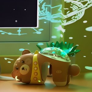 Woopie Baby Projektor Gwiazd Rzutnik Lampka Nocna dla Dzieci Miś (58069) 2