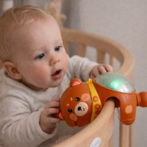 Woopie Baby Projektor Gwiazd Rzutnik Lampka Nocna dla Dzieci Miś (58069) 4