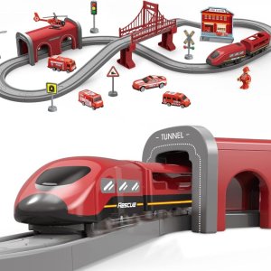 Woopie Zestaw Kolejka Elektryczna Pendolino Straż Pożarna 66el. (57444) 12