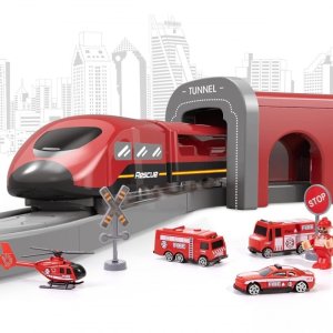 Woopie Zestaw Kolejka Elektryczna Pendolino Straż Pożarna 66el. (57444) 4