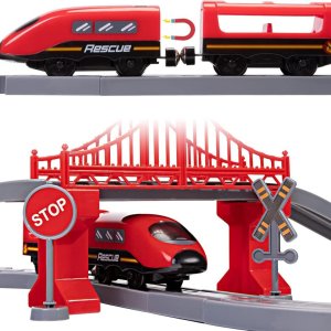 Woopie Zestaw Kolejka Elektryczna Pendolino Straż Pożarna 66el. (57444) 10