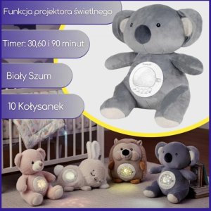 Woopie Baby Przytulanka Miś Polarny z Projektorem Uspokajacz 15 Melodii (58106) 2