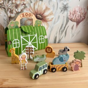 Figurka Tooky Toy Zestaw Mini ZOO przenośny zestaw torba zwierzęta (TP537) 12