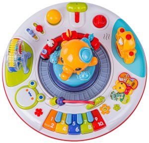 Bkids Stoliczek edukacyjny dla dzieci ośmiornica pianinko ciuchcia bębenek młyn (8878) 4