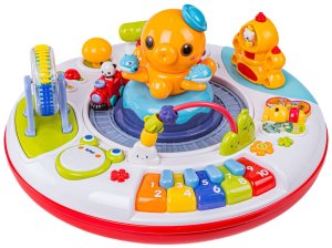Bkids Stoliczek edukacyjny dla dzieci ośmiornica pianinko ciuchcia bębenek młyn (8878) 5