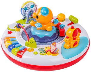Bkids Stoliczek edukacyjny dla dzieci ośmiornica pianinko ciuchcia bębenek młyn (8878) 6