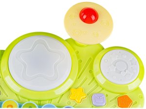 Bkids Pianinko z perkusją dla malucha ksylofon cymbałki światła dźwięki muzyka (3502) 9