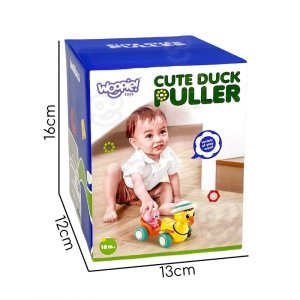 Woopie Baby Żółta Kaczuszka z Różowym Króliczkiem w Przyczepce do Ciągnięcia (54689) 6