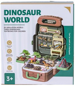 Figurka Sferazabawek Figurki dinozaurów W plecaku duży zestaw dinozaury wulkan akcesoria 30 EL. (YL514-7) 2