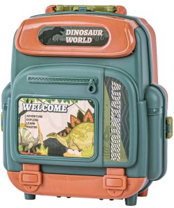 Figurka Sferazabawek Figurki dinozaurów W plecaku duży zestaw dinozaury wulkan akcesoria 30 EL. (YL514-7) 3