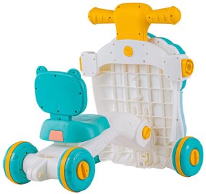 SFD Pchacz chodzik jeździk stolik edukacyjny 4W1 dźwięki pianinko ruchome el. niebieski (YL604A blue) 8