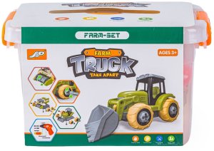DK Pojazdy do skręcania traktor kombajn figurki zwierzęta zestaw konstrukcyjny (8815J) 2