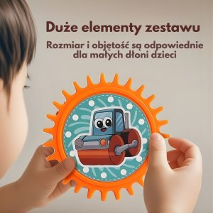 Woopie Interaktywne Klocki Konstrukcyjne Zębatki 18 el. (58472) 6
