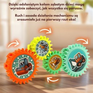 Woopie Interaktywne Klocki Konstrukcyjne Zębatki 18 el. (58472) 7