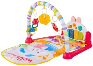 Huanger Mata edukacyjna dla dzieci 2w1 Interaktywna Pianinko Grzechotki Projektor (6077) 3