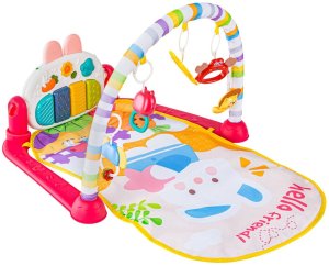 Huanger Mata edukacyjna dla dzieci 2w1 Interaktywna Pianinko Grzechotki Projektor (6077) 4
