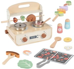 Tooky Toy Drewniana Kuchnia z Grillem i Akcesoriam (TP547) 2