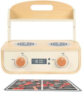 Tooky Toy Drewniana Kuchnia z Grillem i Akcesoriam (TP547) 10