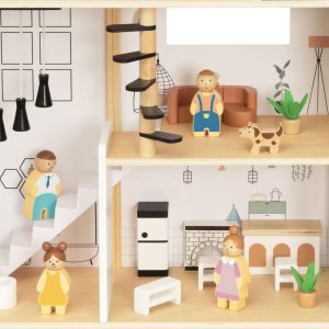 Tooky Toy Drewniana Rezydencja dla Lalek 25 Elementów (TP549) 3