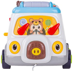 1PUNKT Multifunkcyjny edukacyjny samochód autobus do skręcania pianinko sorter (6313) 9