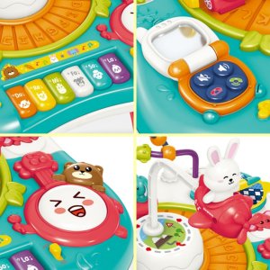 Woopie Baby Stolik Edukacyjny Interaktywny 2w1 Pianinko Dźwięki (59561) 4