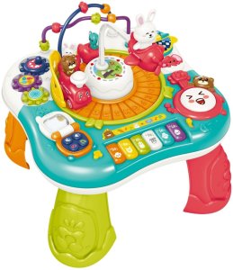 Woopie Baby Stolik Edukacyjny Interaktywny 2w1 Pianinko Dźwięki (59561) 6