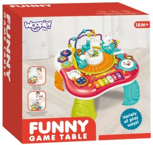 Woopie Baby Stolik Edukacyjny Interaktywny 2w1 Pianinko Dźwięki (59561) 7