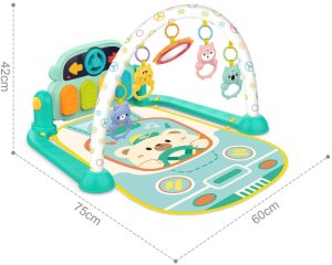 Woopie Baby Interaktywna Mata Edukacyjna z Pianinkiem 10el. Dźwięki (59233) 6
