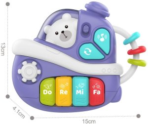 Woopie Baby Interaktywne Muzyczne Pianinko Statek 5