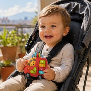 Woopie Baby Pianinko Interaktywne Autobus Lew Muzyczne Organki Dźwięki Światła 18m (59400) 3