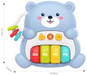 Woopie Baby Pianinko Interaktywne Muzyczny Miś 1 el. (59134) 5