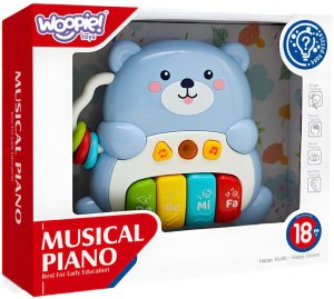 Woopie Baby Pianinko Interaktywne Muzyczny Miś 1 el. (59134) 6