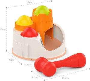 Woopie Baby Wbijak przebijanka zamek kule młotek zabawka edukacyjna 12m+ (59479) 5