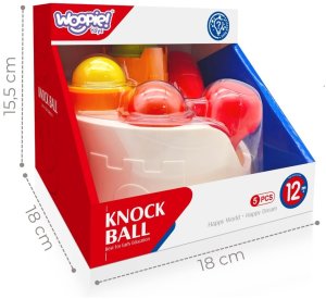 Woopie Baby Wbijak przebijanka zamek kule młotek zabawka edukacyjna 12m+ (59479) 6