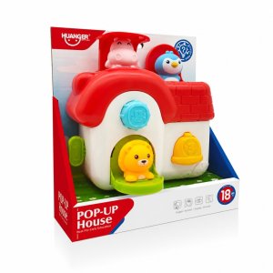 Woopie Baby Interaktywny Domek Pop-Up Wyskakujące Zwierzątka Zabawka Manipulacyjna 18m+ (59370) 5