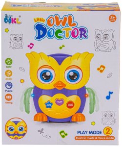 KIK Interaktywna Zabawka Edukacyjna Sowa mądra muzyczna fioletowa Sówka (3089 purple) 2