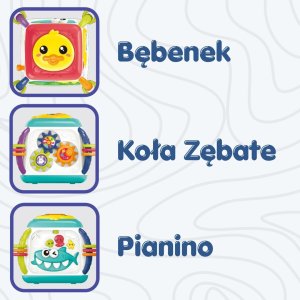 Woopie Baby Interaktywna Kostka Edukacyjna Wielofunkcyjna 18m+ (59578) 5
