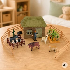 Figurka Woopie Zestaw Farma ze Zwierzętami Domek Figurki 37 el. Mały Farmer (59912) 4