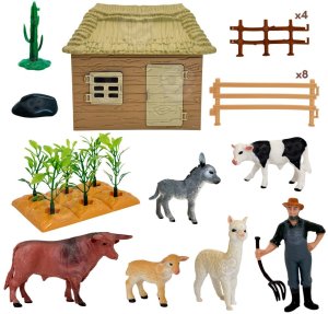 Figurka Woopie Zestaw Farma ze Zwierzętami Domek Figurki 37 el. Mały Farmer (59912) 5