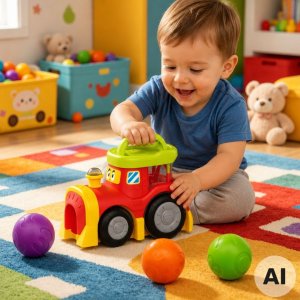 Woopie Baby Interaktywny Pociąg z Wyskakującymi Piłeczkami (100246) 2