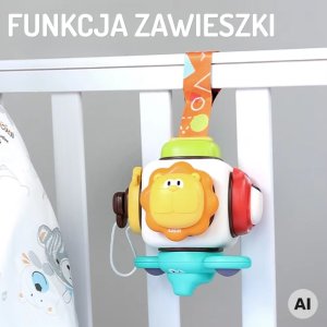 Woopie Baby Kostka Sensoryczna 6w1 - Zwierzątka (100192) 2