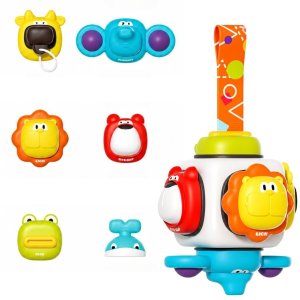 Woopie Baby Kostka Sensoryczna 6w1 - Zwierzątka (100192) 5