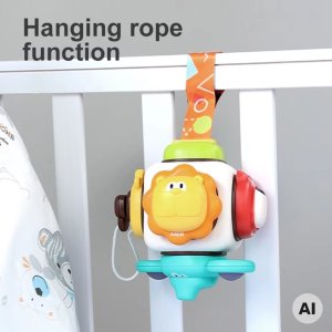 Woopie Baby Kostka Sensoryczna 6w1 - Zwierzątka (100192) 7