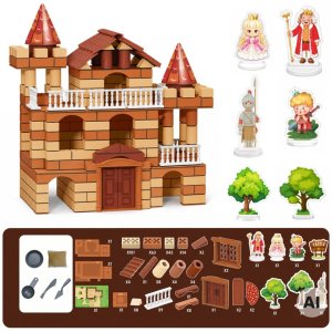 Woopie Zamek z Cegiełek 506 el. Figurki Zestaw Konstrukcyjny DIY dla Dzieci (100109) 4