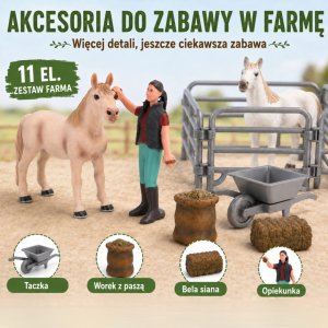 Figurka Woopie Zestaw Figurek Farma Konie Mały Farmer 11 el. Akcesoria (599500) 4