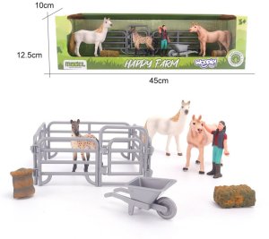Figurka Woopie Zestaw Figurek Farma Konie Mały Farmer 11 el. Akcesoria (599500) 6