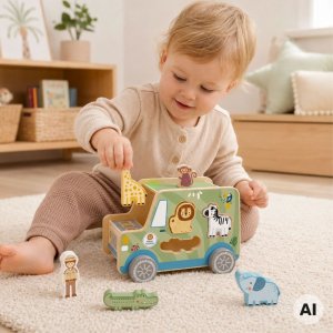 Tooky Toy Samochód Kostka Aktywności Safarii (TK960) 2