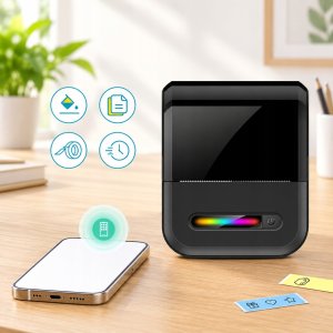 Drukarka etykiet Drukarka termiczna etykiet samoprzylepnych naklejek aplikacja Bluetooth USB 6